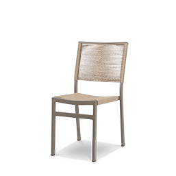 Dining Side Chair Tan Rope